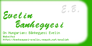 evelin banhegyesi business card